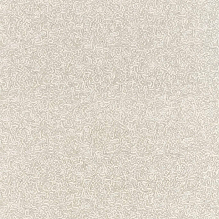 Zoffany Maze Coral Platinum White 332974 Fabric Sample ZDAR332974