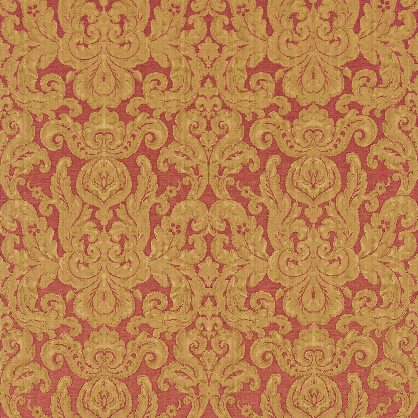 Zoffany Brocatello Red 85001 Fabric Sample ZGRD85001