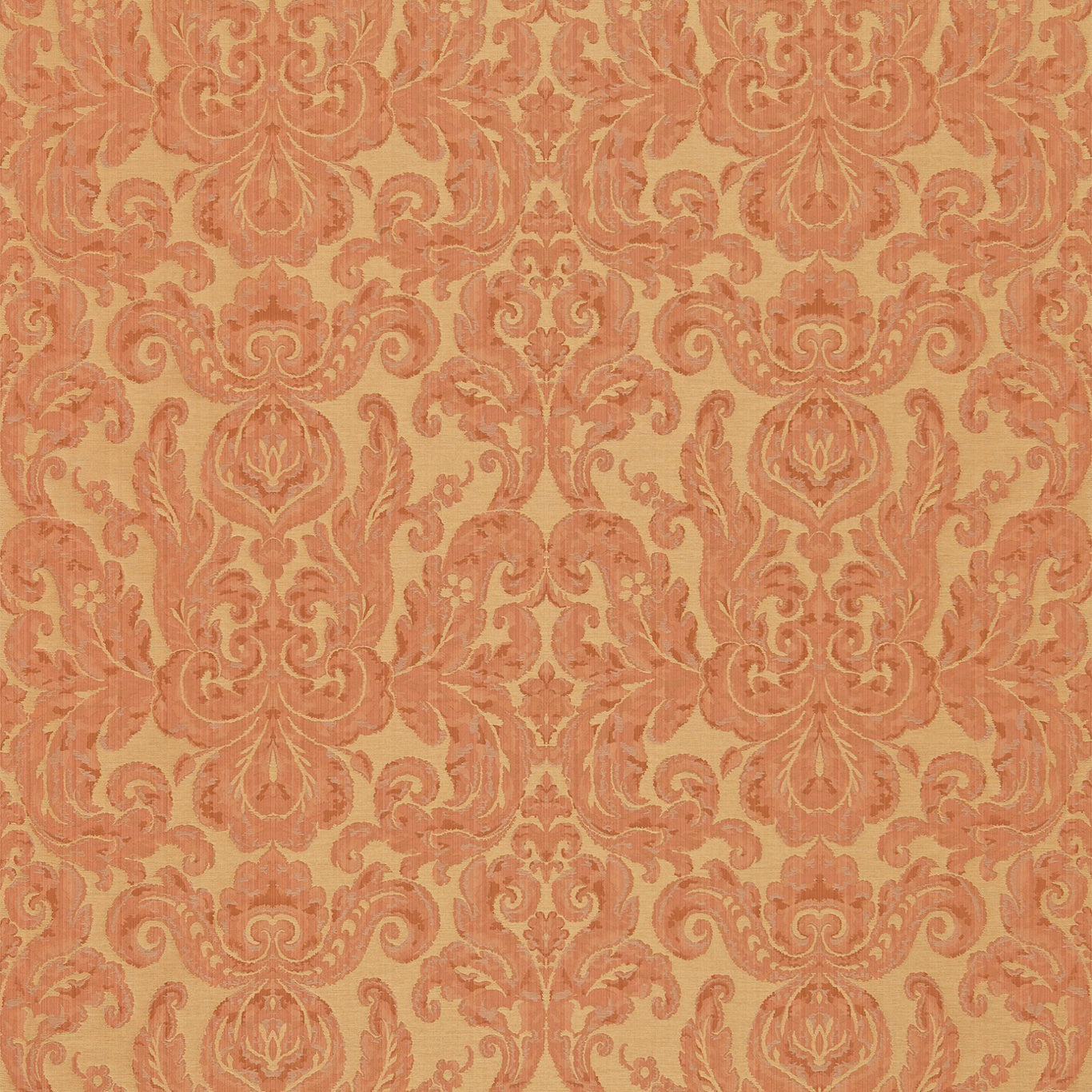 Zoffany Brocatello Terracotta 85006 Fabric Sample ZGRD85006