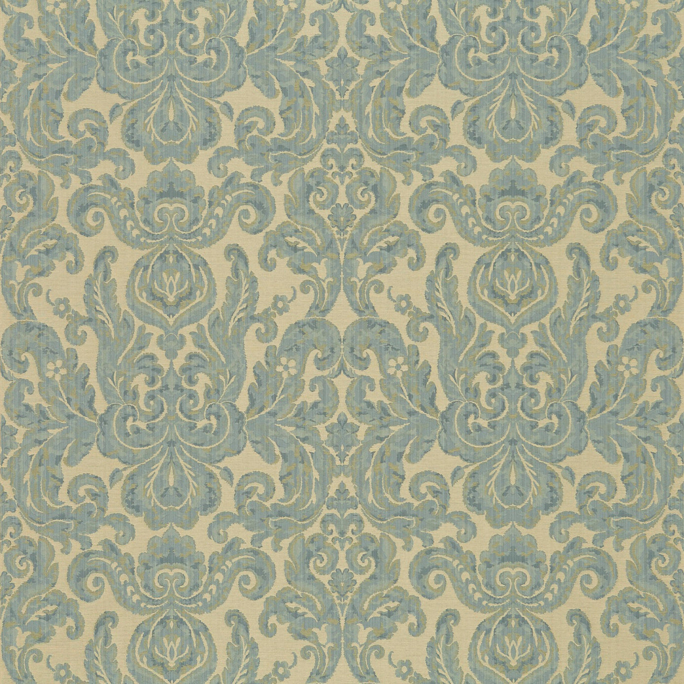 Zoffany Brocatello Blue 85008 Fabric Sample ZGRD85008