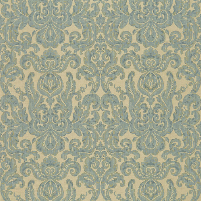 Zoffany Brocatello Blue 85008 Fabric Sample ZGRD85008