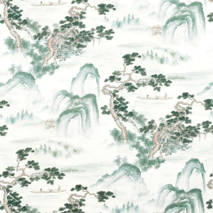 Zoffany Floating Mountains Mineral 322724 Fabric Sample ZHIF322724