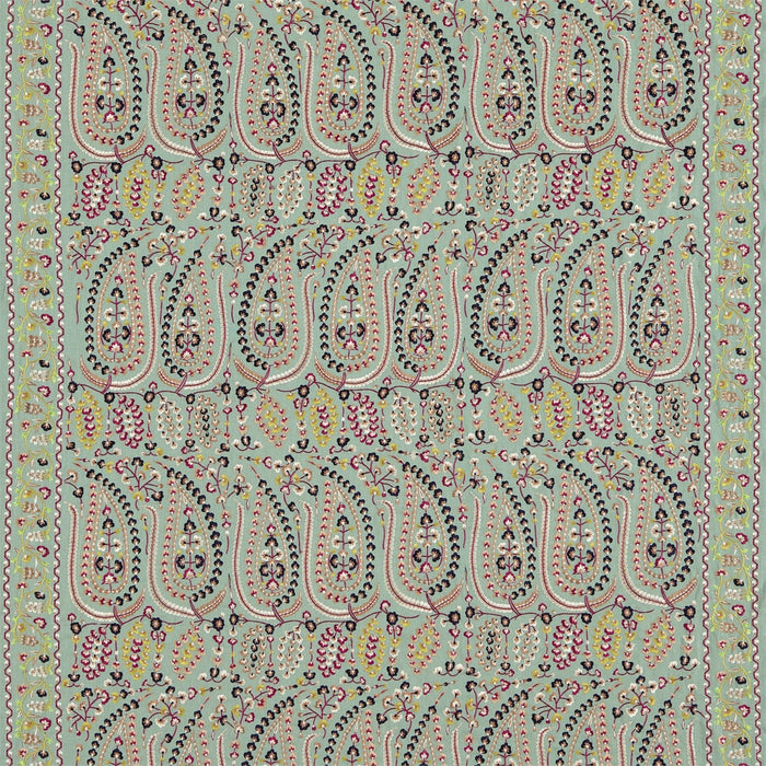 Zoffany Jayshree Celadon/Multi 331628 Fabric Sample ZJAI331628