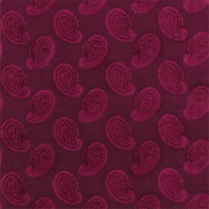 Zoffany Orissa Velvet Burgundy 331668 Fabric Sample ZJAI331668