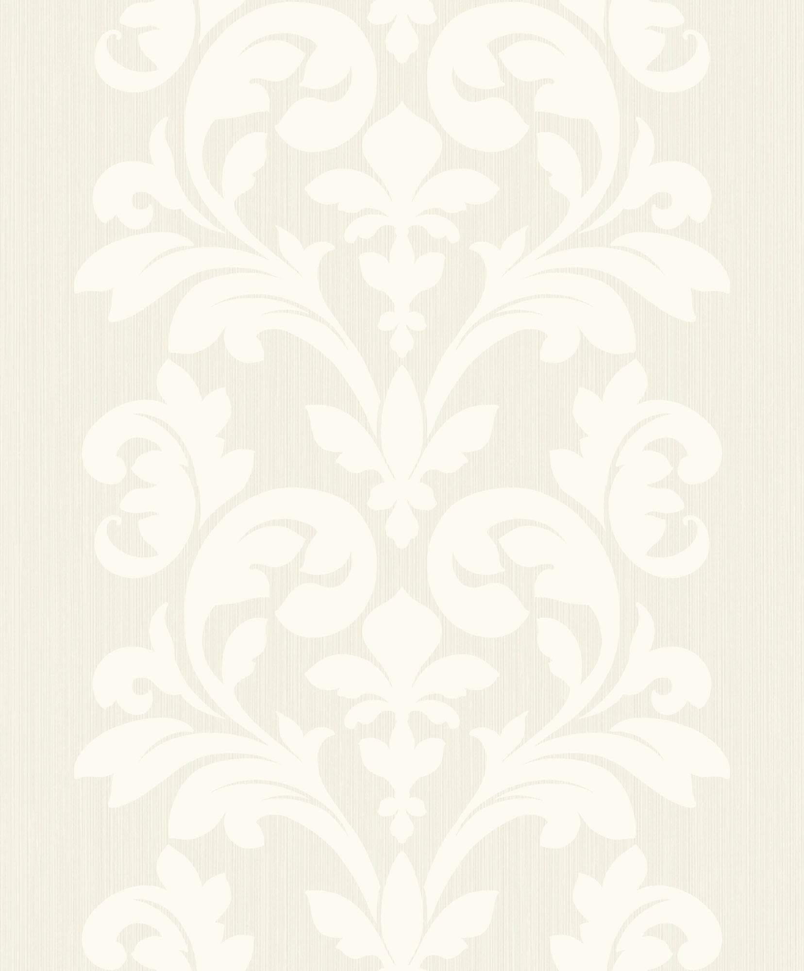 Seabrook Designs Bold Damask Off-white Wallpaper ZN50603