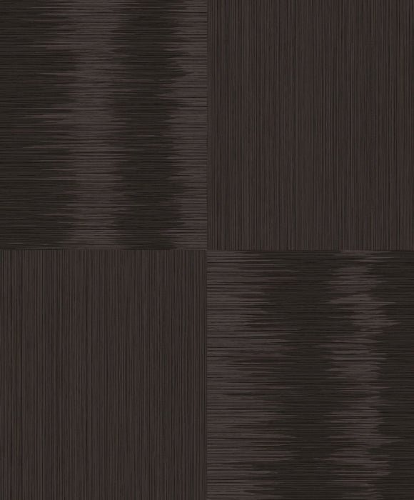 Seabrook Designs Line Patchwork Ebony Wallpaper ZN51500