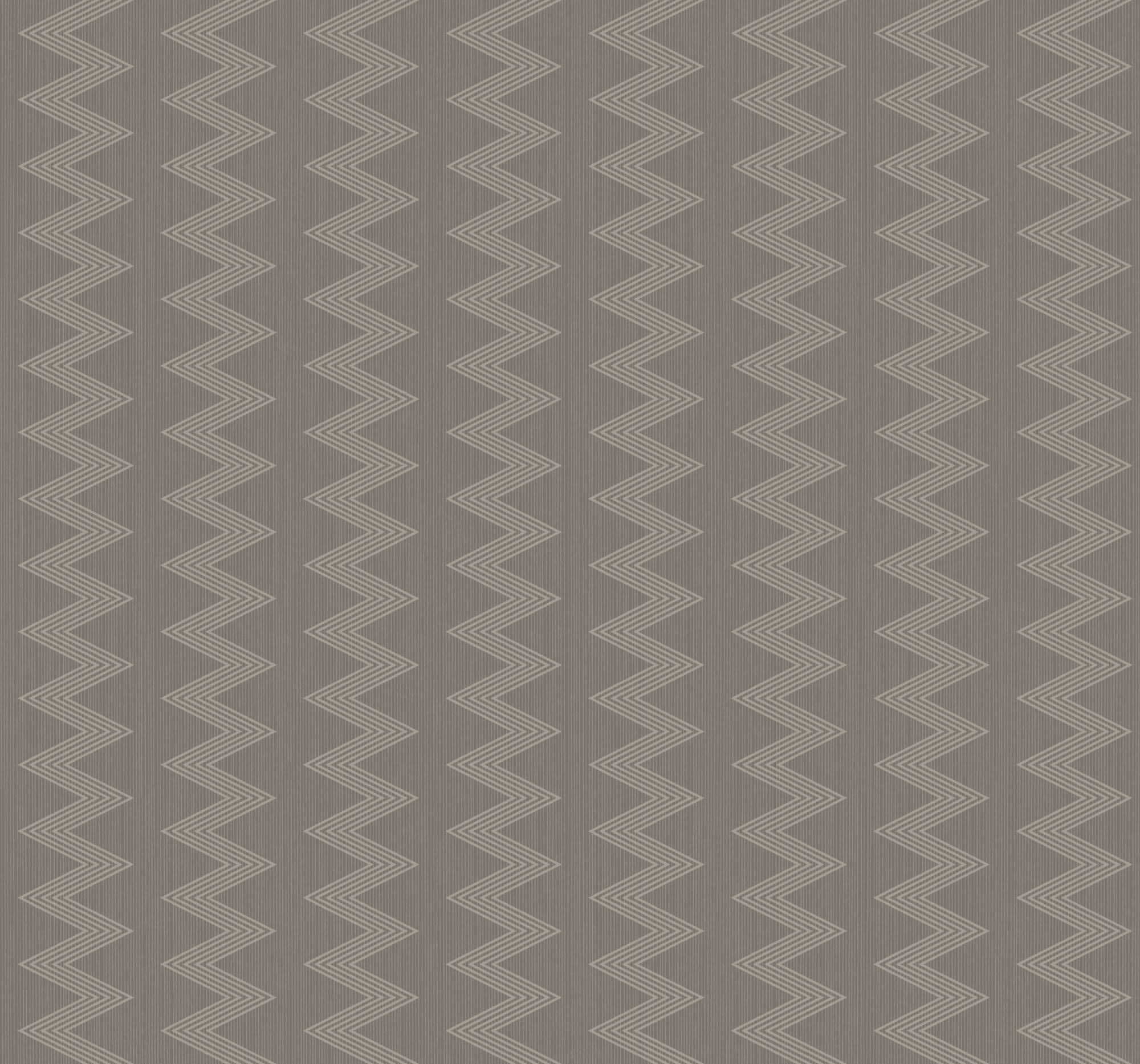 Seabrook Designs Zig Zag Metallic Silver And Beige Wallpaper ZN51700