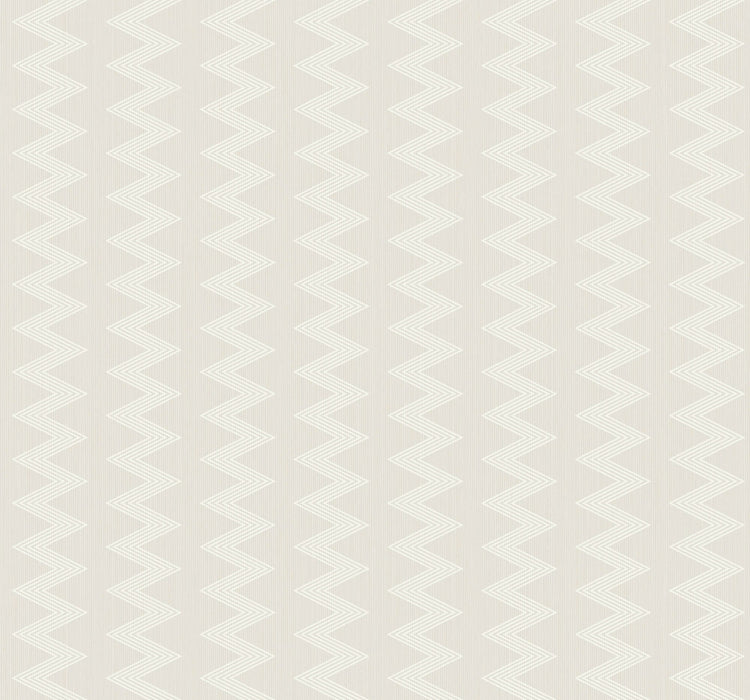 Seabrook Designs Zig Zag Metallic Pearl Wallpaper Sample ZN51702