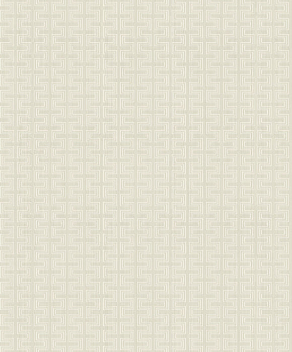 Seabrook Designs Small Geos Linen Wallpaper Sample ZN51810