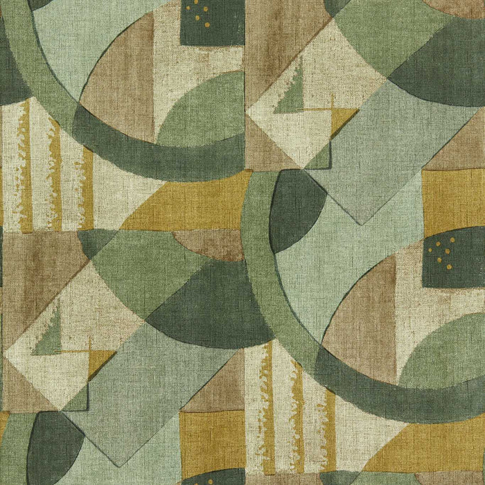 Zoffany Abstract 1928 Antique Olivine 312887 Wallpaper Sample ZRHW312887