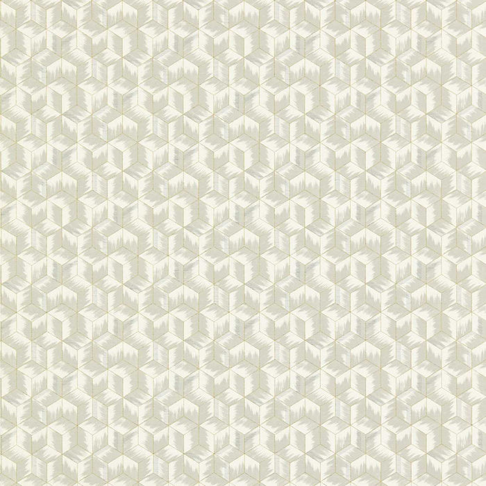 Zoffany Tumbling Blocks Empire Grey 312891 Wallpaper Sample ZRHW312891