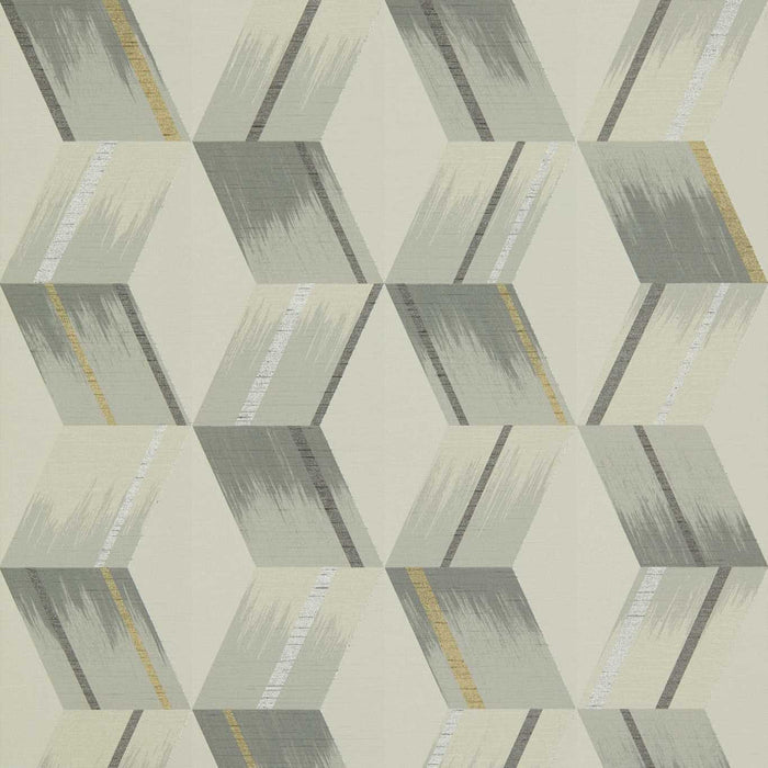 Zoffany Rhombi Empire Grey 312894 Wallpaper Sample ZRHW312894