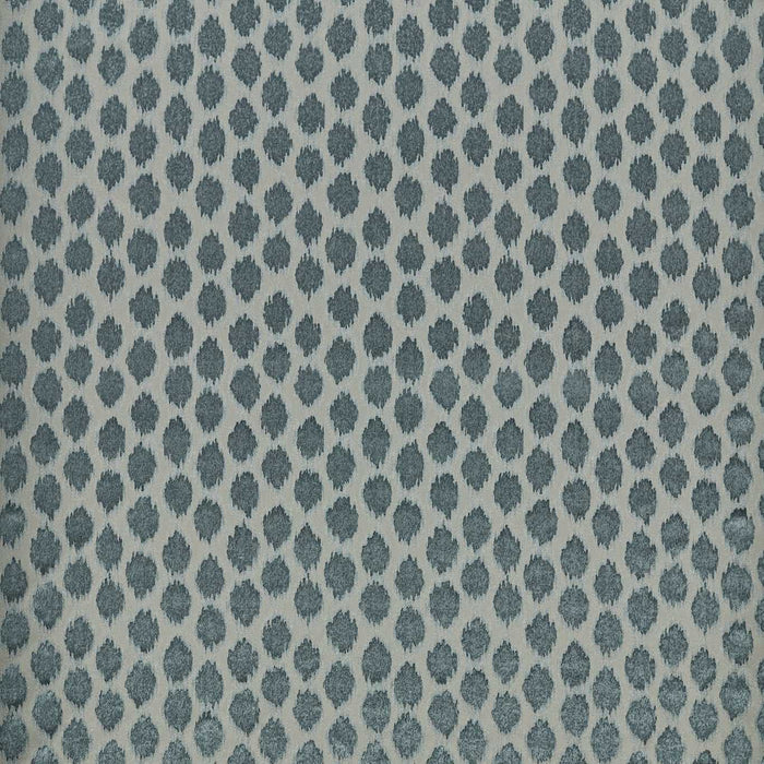 Zoffany Ikat Spot Blue Stone 333256 Fabric Sample ZTAC333256