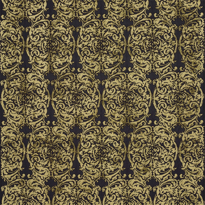 Zoffany Tespi Carbon/Old Gold 331210 Fabric Sample ZTES331210