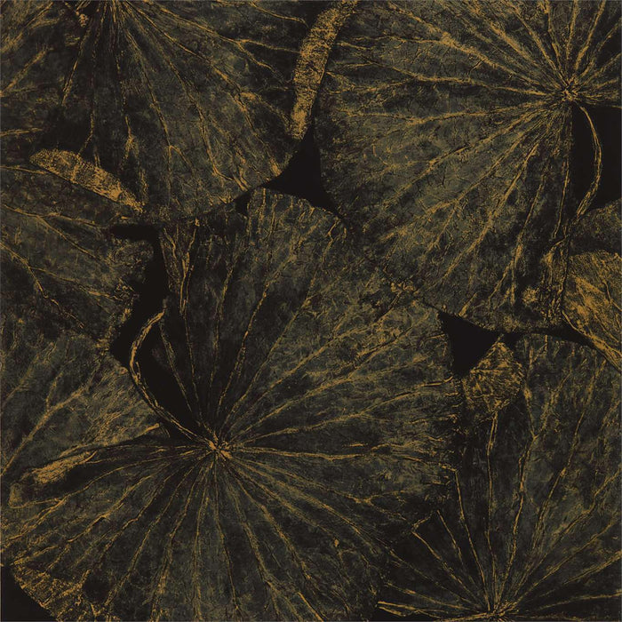 Zoffany Taisho Deco Vine Black 312750 Wallpaper Sample ZTOT312750