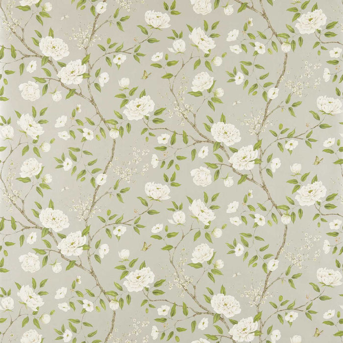 Zoffany Romey's Garden Silver 311333 Wallpaper Sample ZWOO311333