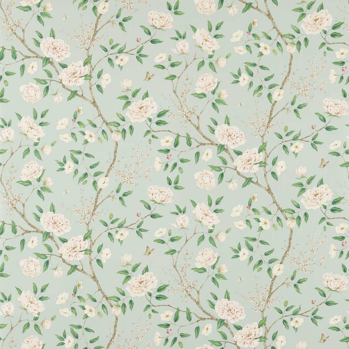 Zoffany Romey's Garden Sea Green 311336 Wallpaper Sample ZWOO311336