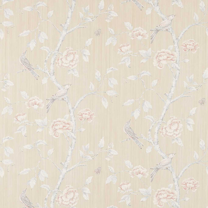 Zoffany Woodville White Clay 311348 Wallpaper Sample ZWOO311348