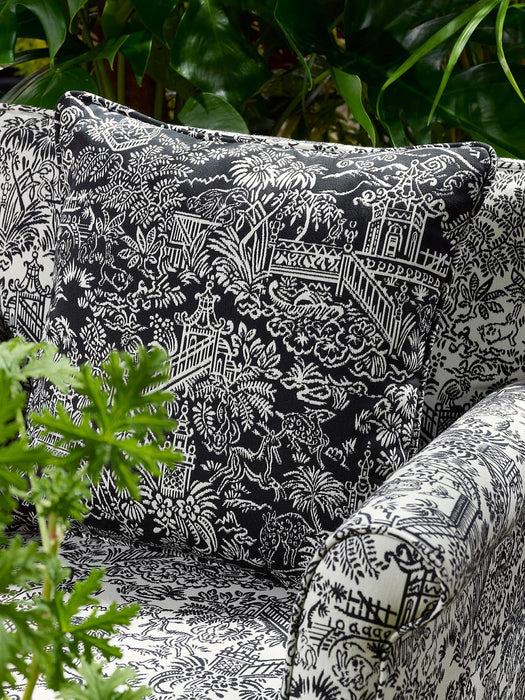 Pierre Frey Les Pagodes Noir Fabric F3479004