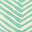 Alan Campbell Zig Zag Large Scale Bright Turquoise Fabric Sample AC305-08