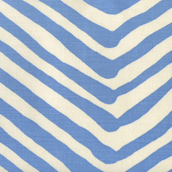 Alan Campbell Zig Zag Large Scale French Blue Fabric AC305-15