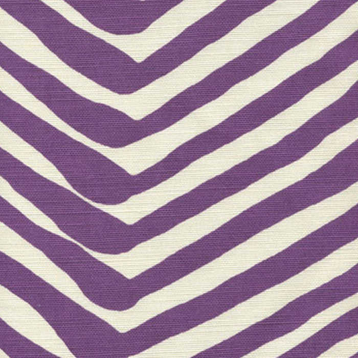 Alan Campbell Zig Zag Large Scale Purple Fabric Sample AC305-06