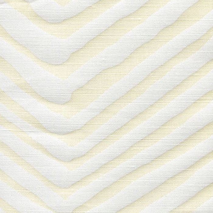 Alan Campbell Zig Zag Large Scale White Fabric Sample AC305-00