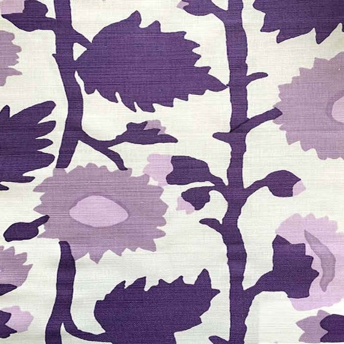 Alan Campbell Zinnia Linearis Mutli Lavender Fabric AC998-108