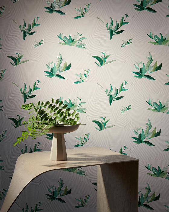 Pierre Frey Salinas Verde Agave Wallpaper FP961001