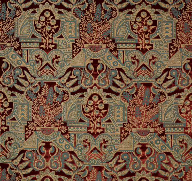 Fadini Borghi Sylvana Rosso Fabric Sample I6613002