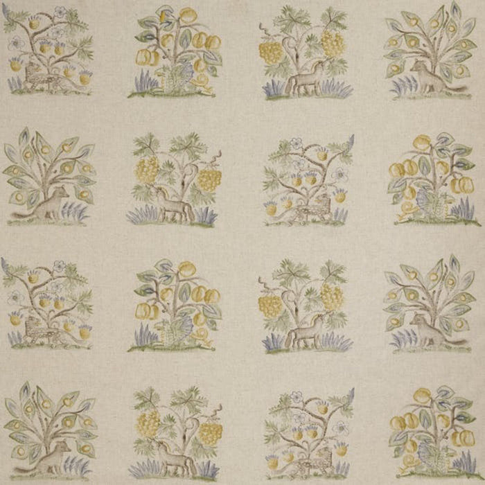 Andrew Martin Hedgerow Quince Fabric Sample AM100317.516.0