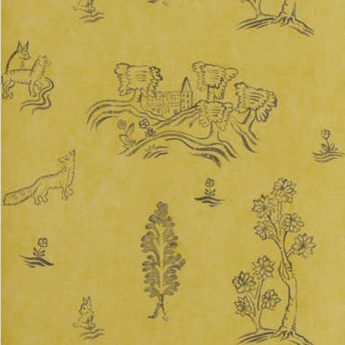 Andrew Martin Wychwood Provencal Yellow Wallpaper Sample AMW10057.40.0