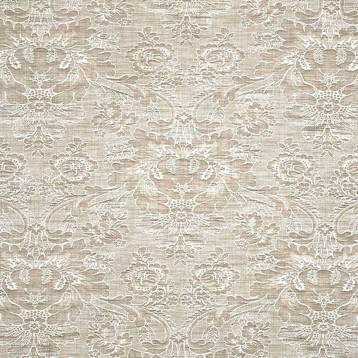 GP & J Baker Hartbury Damask Ivory Fabric Sample BF10427.104.0