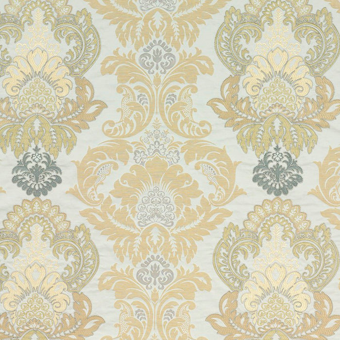 GP & J Baker Waterford Damask Bronze/Natural Fabric Sample BF10509.3.0