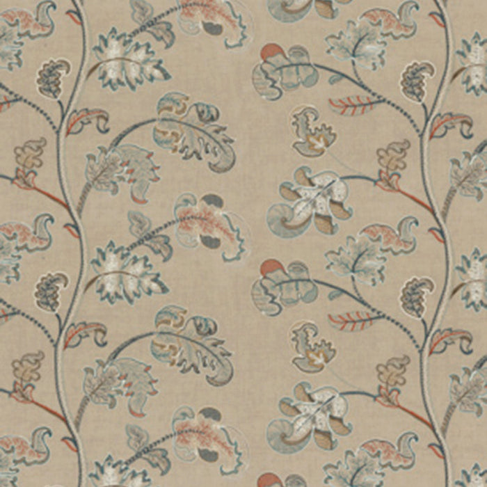 GP & J Baker Alderwood Teal Fabric Sample BF10769.2.0