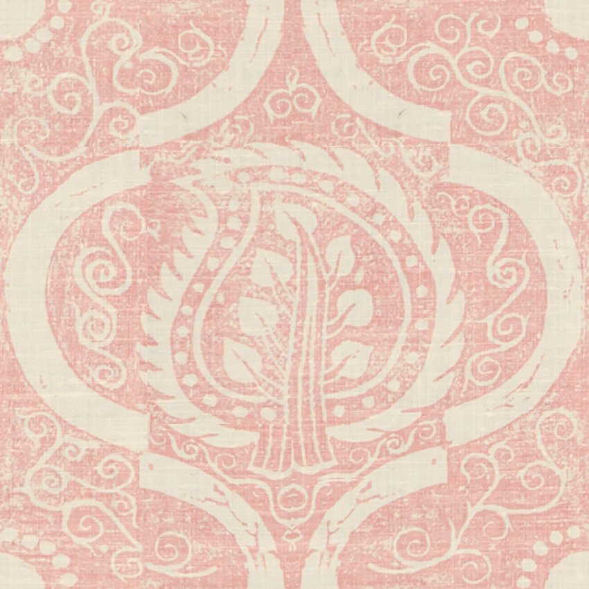 Lee Jofa Persian Leaf Pink Fabric Sample BFC-3516.17.0