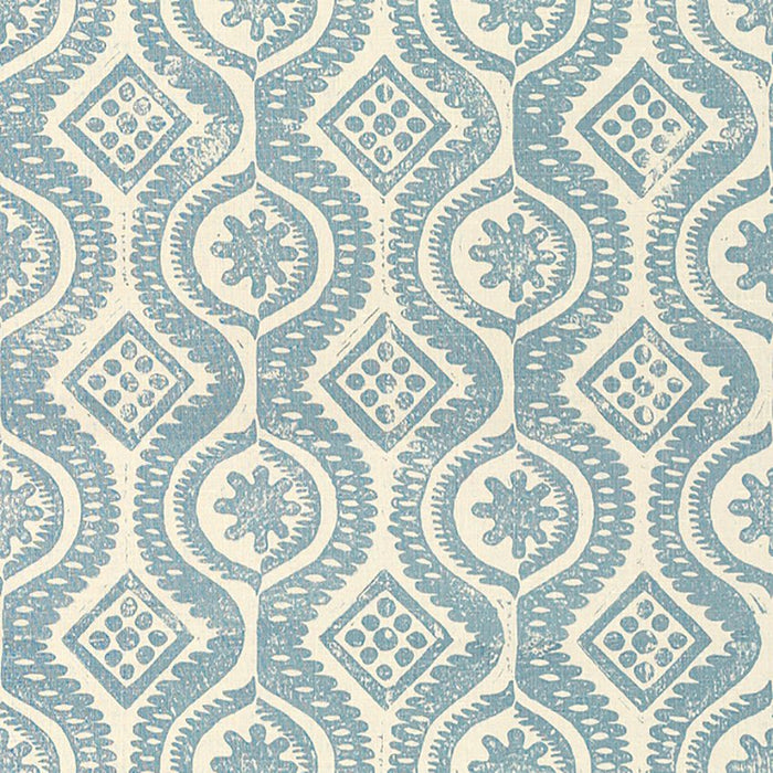 Lee Jofa Damask Blue Fabric Sample BFC-3518.15.0