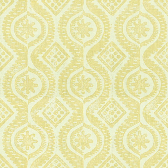 Lee Jofa Damask Yellow Fabric Sample BFC-3518.40.0