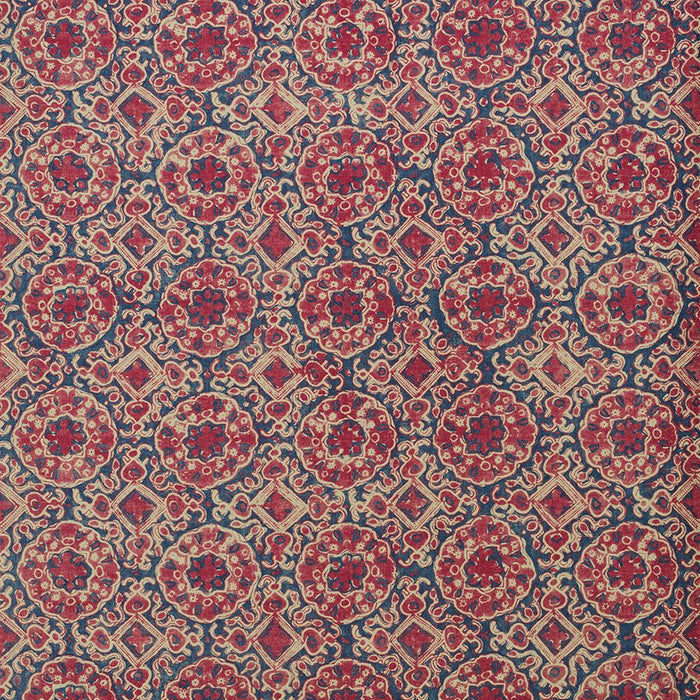 Lee Jofa Ashcombe Red/Blue Fabric Sample BFC-3652.195.0