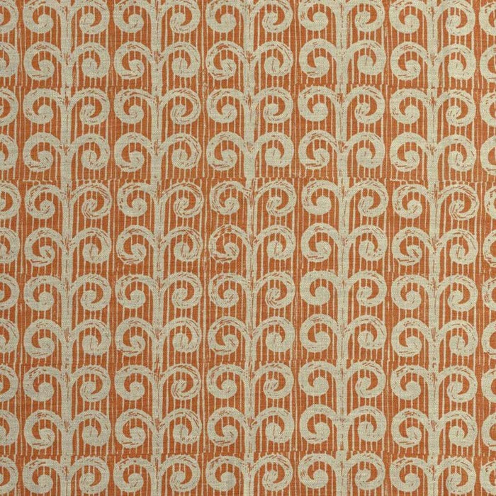 Lee Jofa Fern Tangerine Fabric Sample BFC-3673.12.0