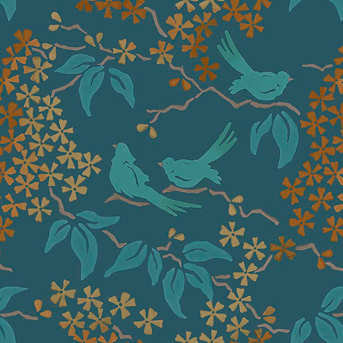 Galbraith & Paul Birds Hemlock Wallpaper Sample