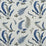 GP & J Baker Ferns Indigo/Linen Fabric Sample BP10382.1.0