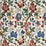 GP & J Baker Persian Pomegranate Red/Green/Aqua Fabric Sample BP10464.1.0