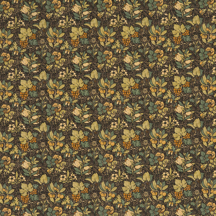 GP & J Baker Meadow Fruit Charcoal/Green Fabric Sample BP10619.3.0