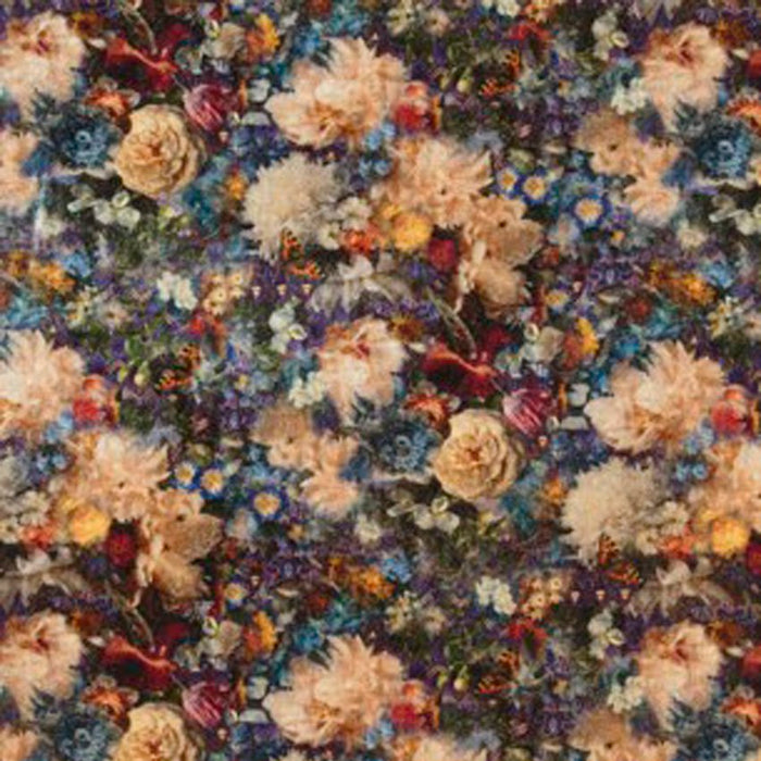 GP & J Baker Royal Garden Velvet Sapphire Fabric Sample BP10642.2.0