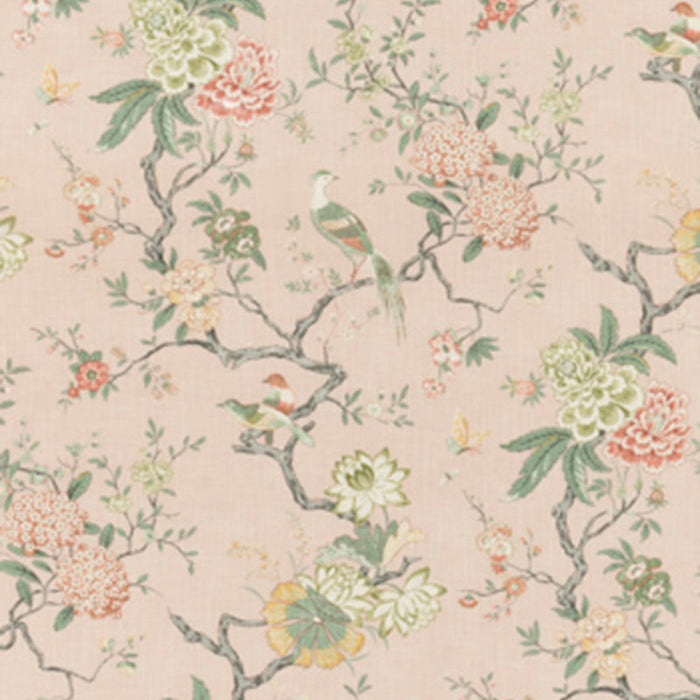 GP & J Baker Oriental Bird Signature Blush Fabric Sample BP10771.1.0