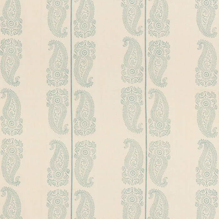 GP & J Baker Cromer Paisley Aqua Fabric Sample BP10796.1.0