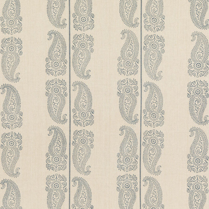 GP & J Baker Cromer Paisley Indigo Fabric Sample BP10796.2.0