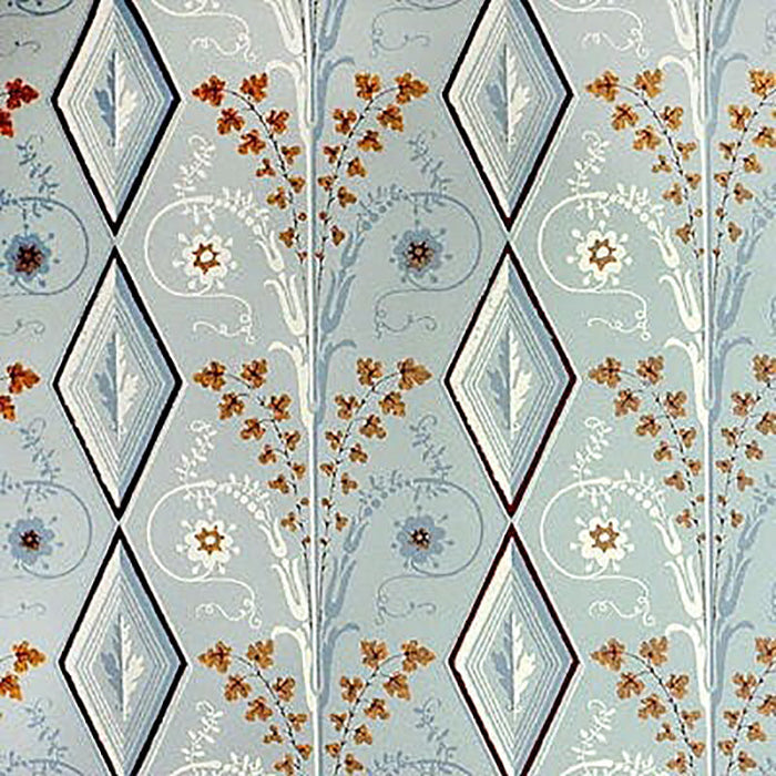 Brunschwig & Fils Gallier Diamond Seafoam Wallpaper Sample BR-69004.400.0