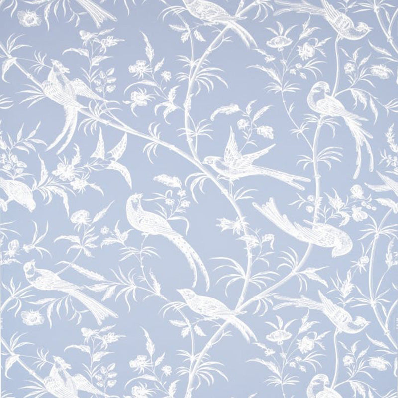 Brunschwig & Fils Bengali Periwinkle Wallpaper Sample BR-69135.234.0